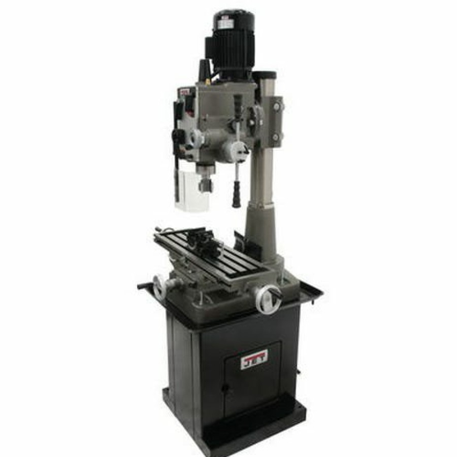 Power Tools JET Tools | Jet Jmd-45Ghpf Geared Head Square Column Mill Drill With Power Downfeed 351046