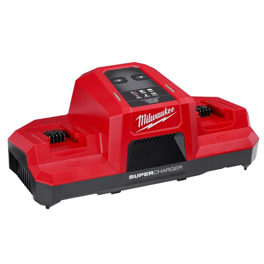 Power Tools Milwaukee Tools | Milwaukee M18 Dual Bay Simultaneous Super Charger 48-59-1815