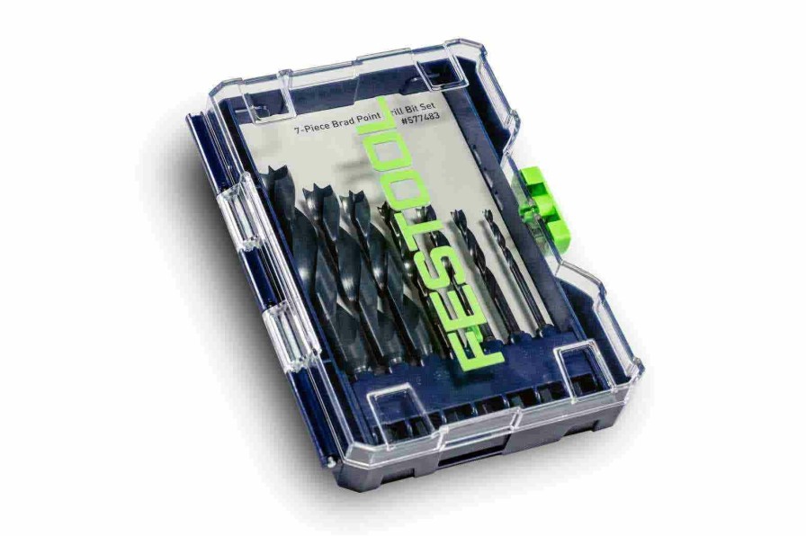 Accessories Festool | Festool Brad Point Drill Bit Set Bks D 1/8''-1/2'' Ce/W/7 577483