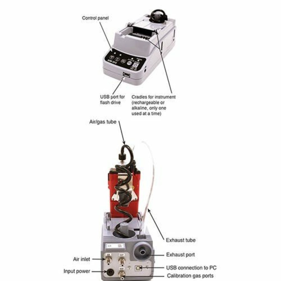 Safety & Work Wear RKI Instruments Inc | Rki Instruments Single Stand Alone Calibration Station For Gx-2012 Gas Detector 81-Sdm2012-02