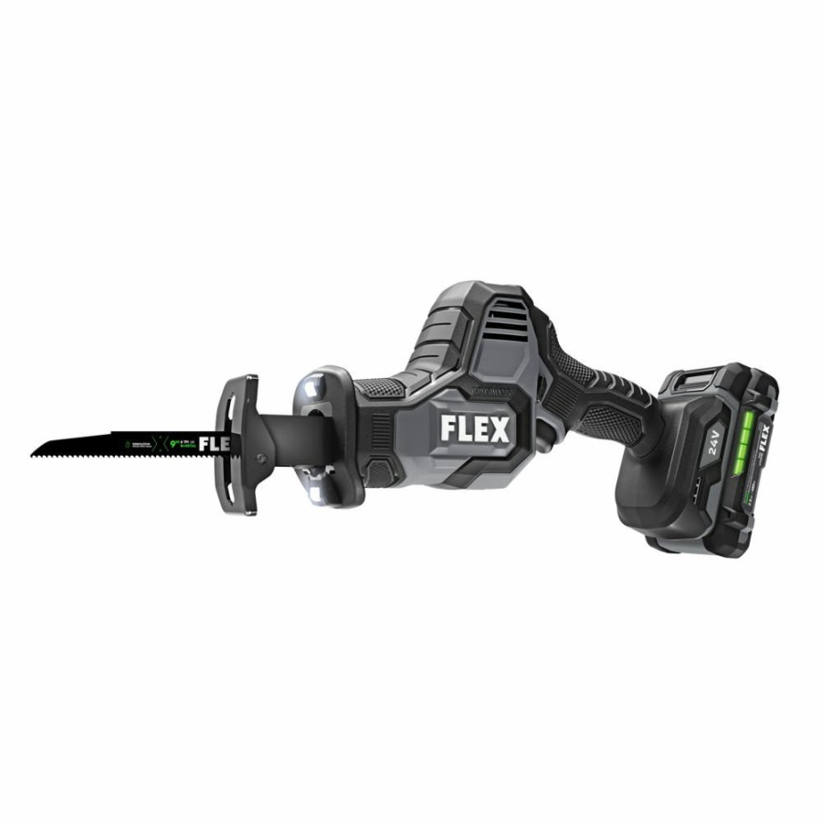 Power Tools FLEX | Flex 24V One-Hand Reciprocating Saw Kit (2.5Ah) Fx2241-1A