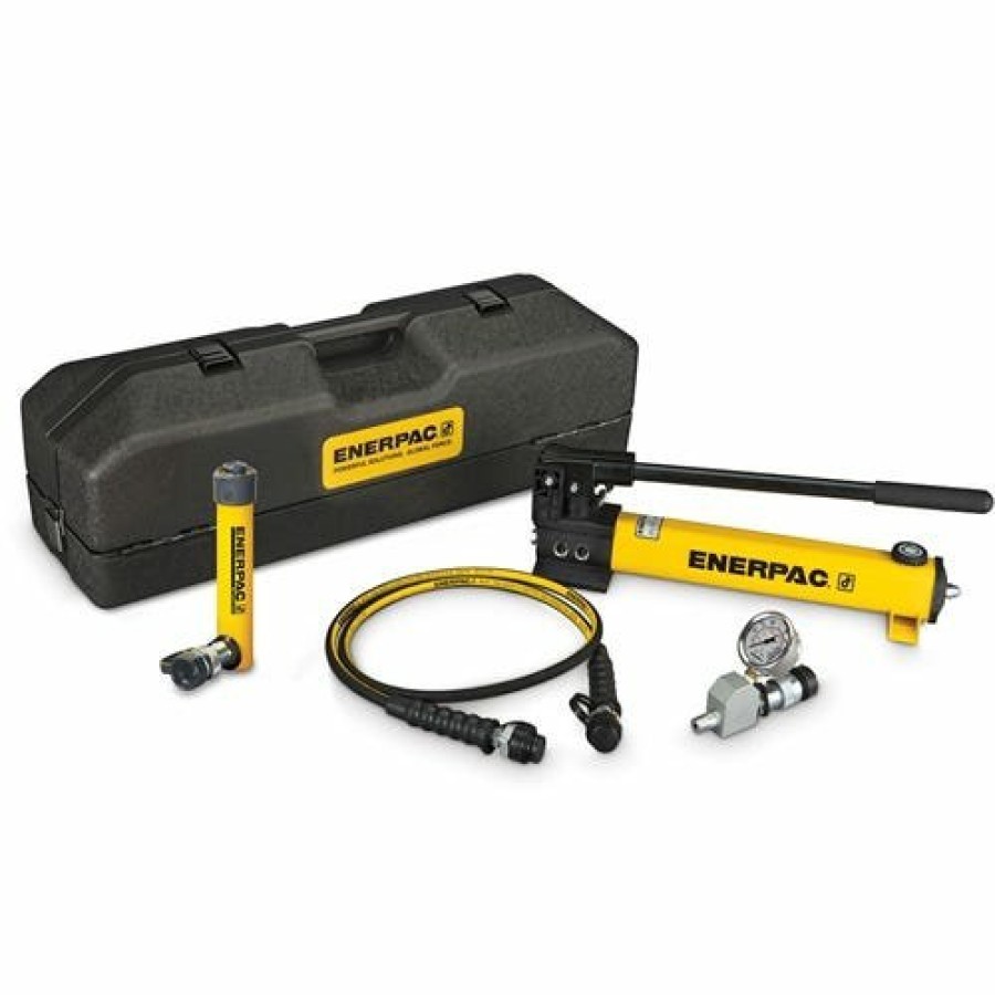 Power Tools Enerpac | Enerpac 5 Ton Hydraulic Cylinder & Hand Pump Set W/ 5" Stroke Scr55Tb