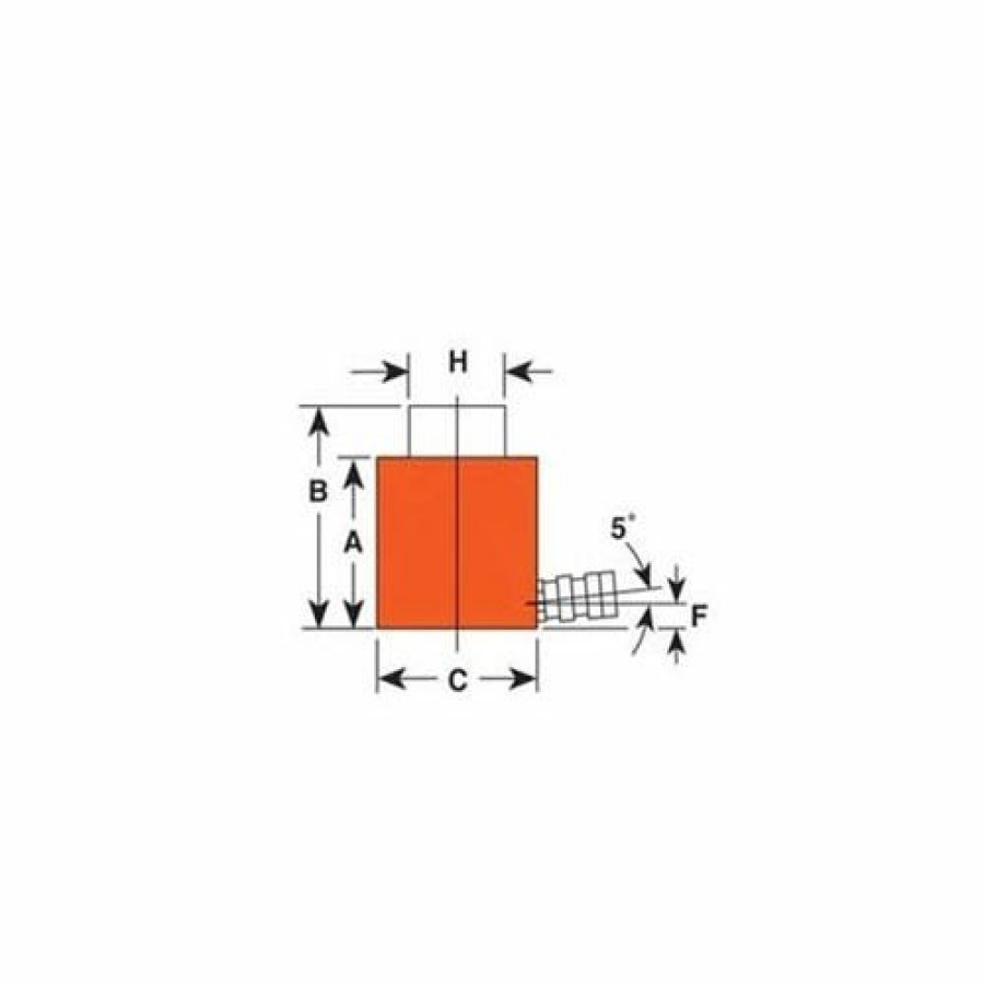 Power Tools Power Team SPX | Power Team 100 Ton Hydraulic 2-1/4" Single Acting Cylinder Spring Return Shorty Rss1002