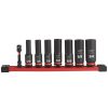 Accessories Milwaukee Tools | Milwaukee 8 Piece Shockwave Impact Duty 3/8" Drive Sae Deep 6 Point Socket Set 49-66-7024