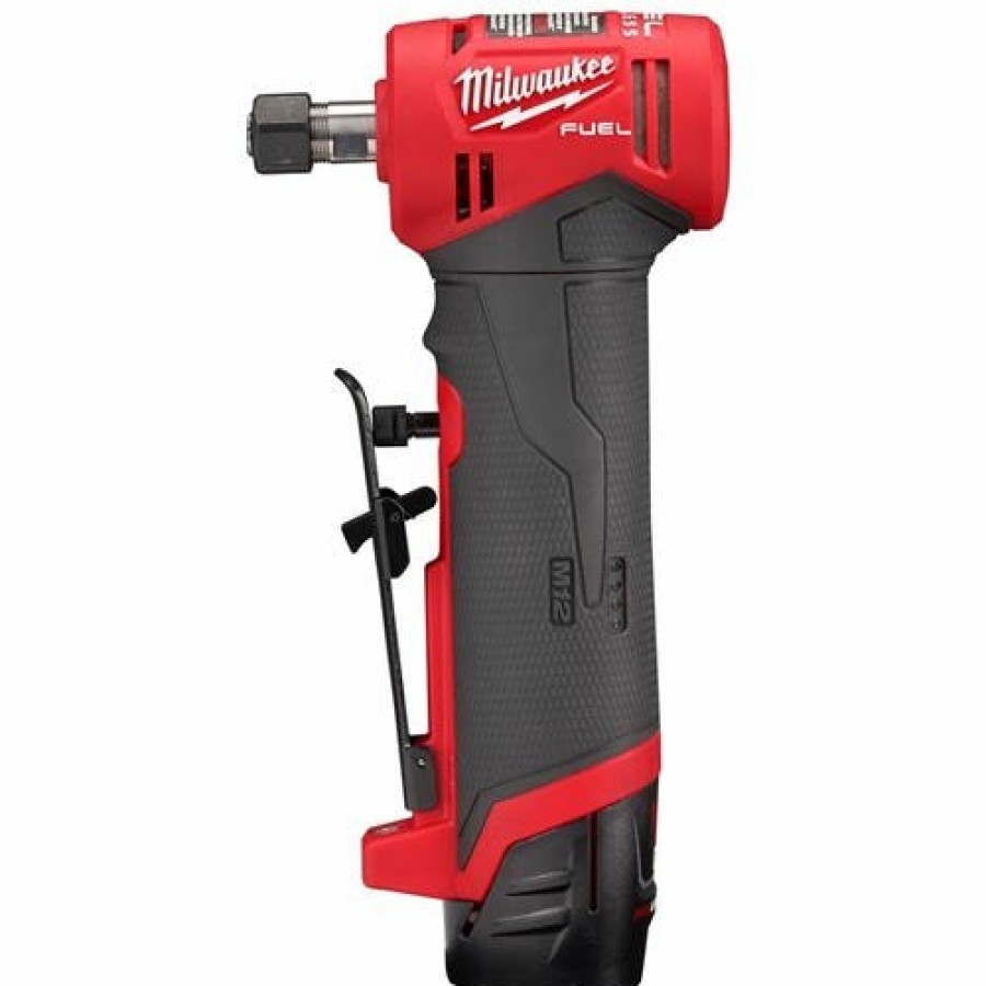 Power Tools Milwaukee Tools | Milwaukee M12 Fuel 1/4" Right Angle Die Grinder Kit 2485-22