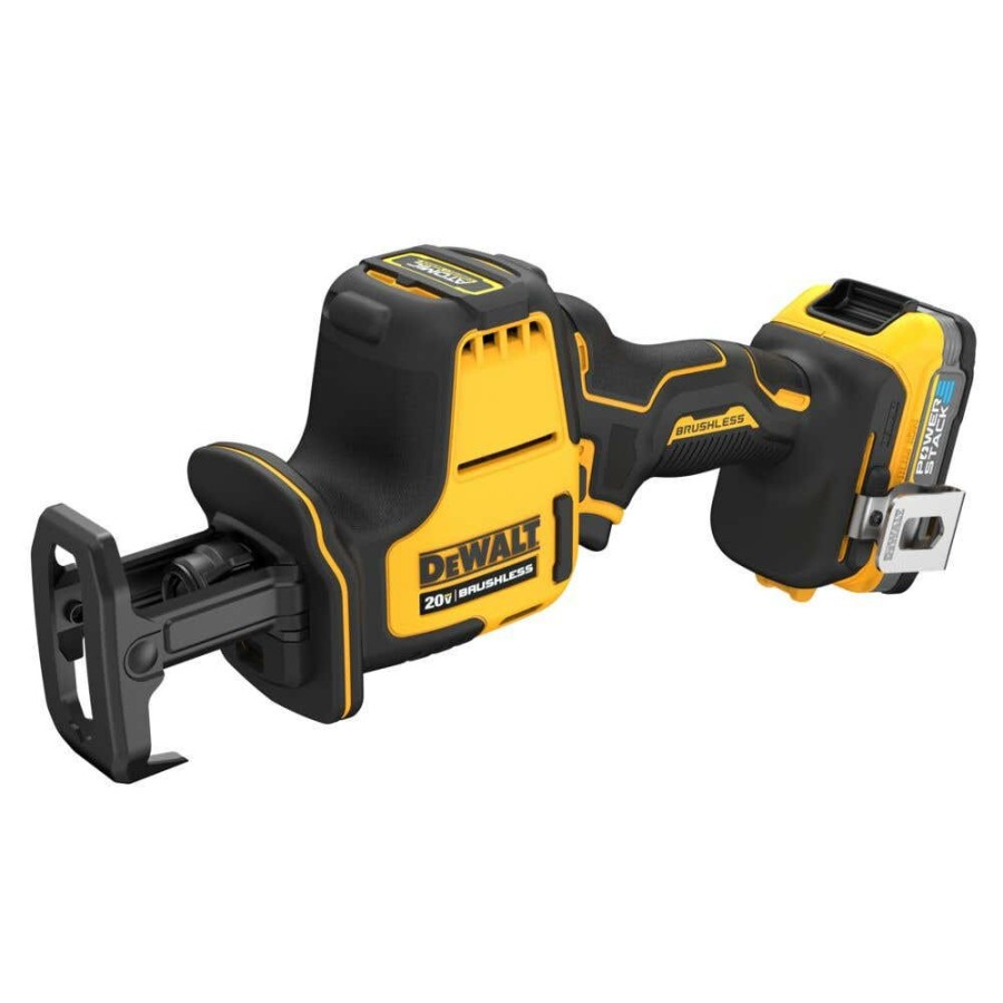 Power Tools DeWalt | Dewalt 20V Max One Handed Reciprocating Saw With Powerstack Battery Dcs369E1