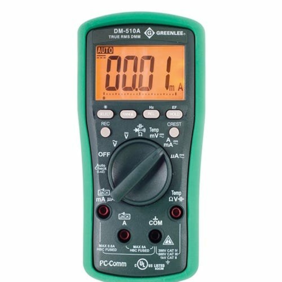 Power Tools Greenlee | Greenlee Esm Series Professional Plant Digital Multimeter Dm-510A