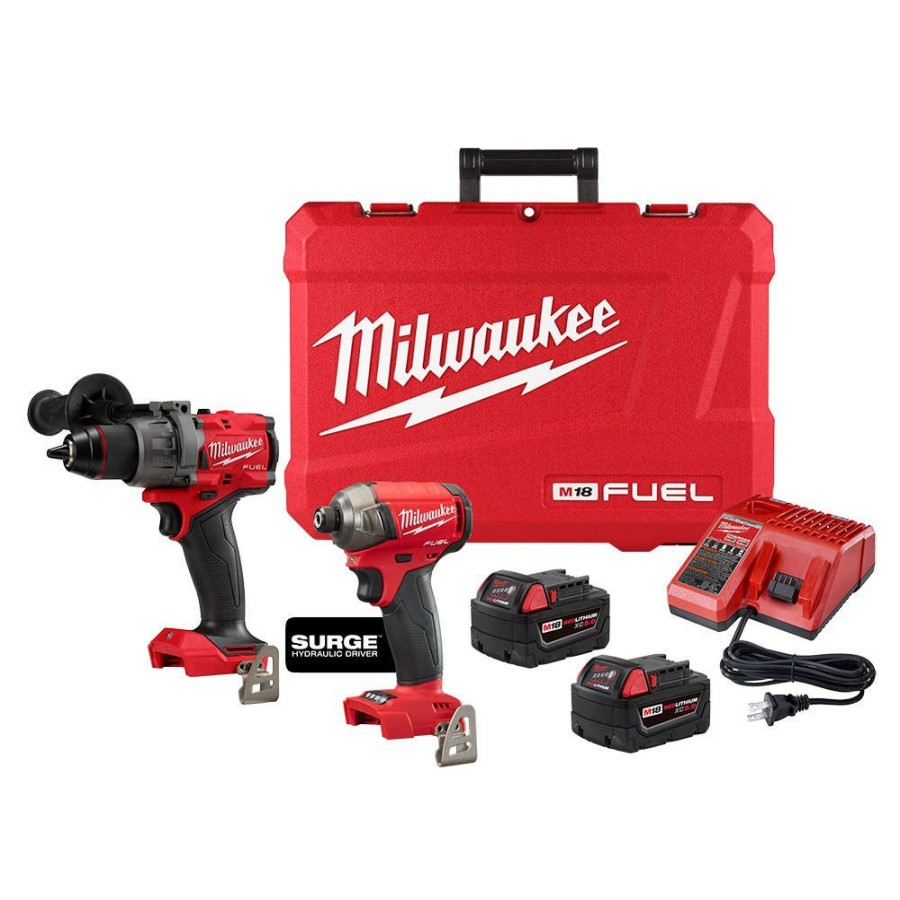 Power Tools Milwaukee Tools | Milwaukee M18 Fuel 2-Tool Combo Surge Kit 3699-22