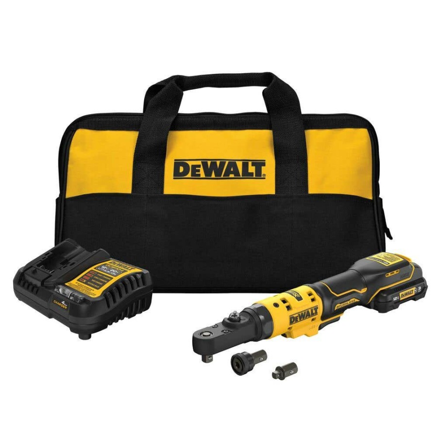 Power Tools DeWalt | Dewalt Xtreme 12V Max* Brushless Cordless 3/8" & 1/4" Sealed Head Ratchet Kit Dcf500Gg1