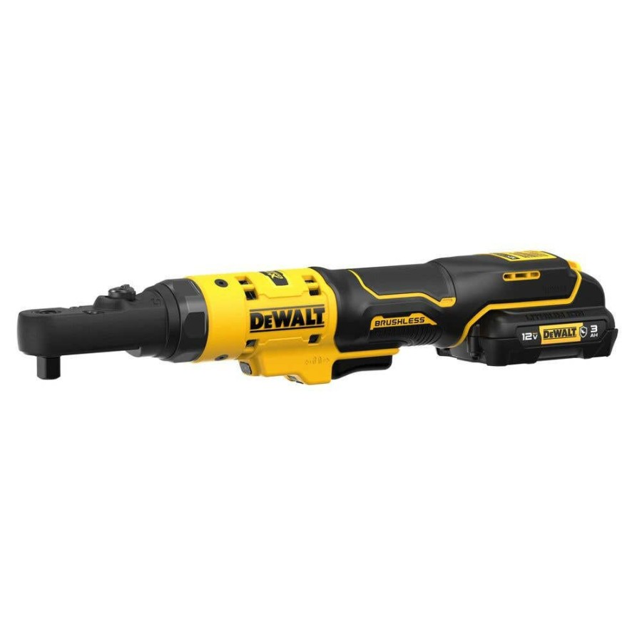 Power Tools DeWalt | Dewalt Xtreme 12V Max* Brushless Cordless 3/8" & 1/4" Sealed Head Ratchet Kit Dcf500Gg1