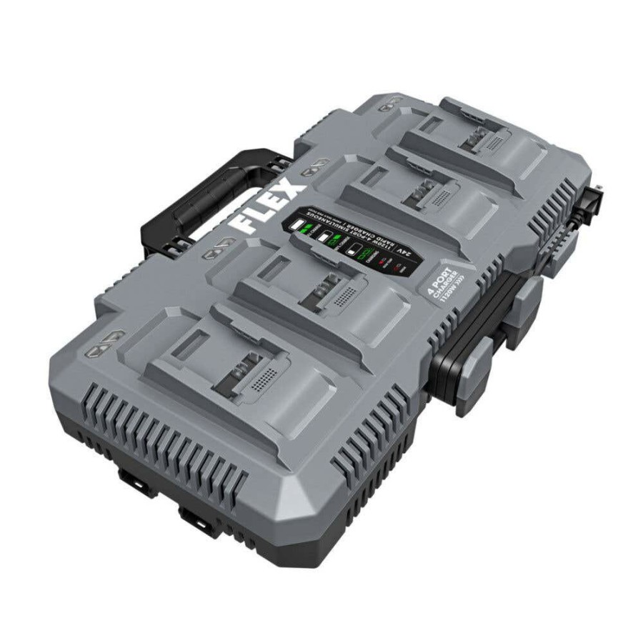 Power Tools FLEX | Flex 24V 4-Port Simultaneous Rapid Charger (280W Each) Fx0451-Z