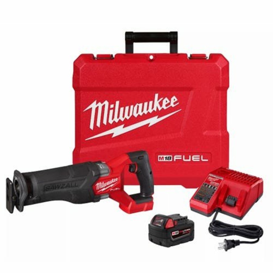 Power Tools Milwaukee Tools | Milwaukee M18 Fuel Sawzall Recip Saw - 1 Battery Xc5.0 Kit 2821-21