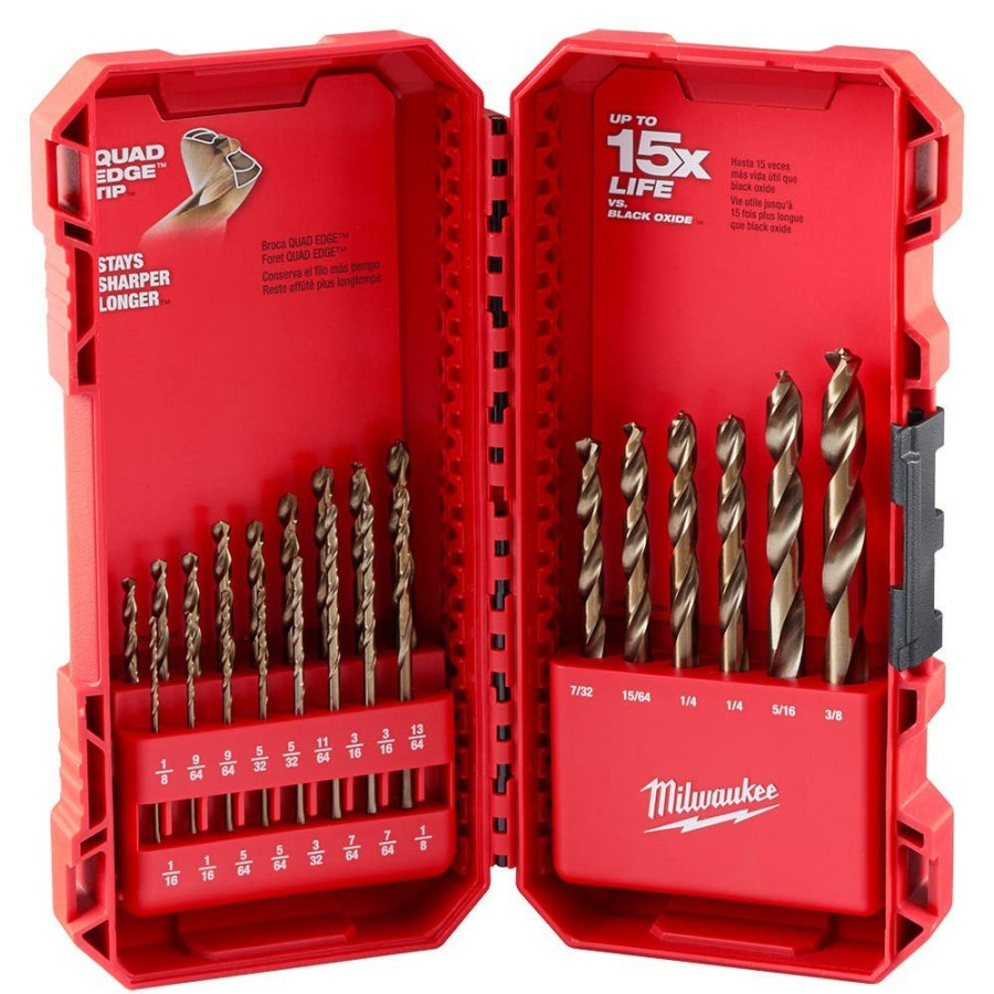 Accessories Milwaukee Tools | Milwaukee Red Helix Cobalt Drill Bit Set - 23Pc 48-89-2338