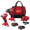 Power Tools Milwaukee Tools | Milwaukee M18 Compact Brushless 2-Tool Combo Kit 3692-22Ct