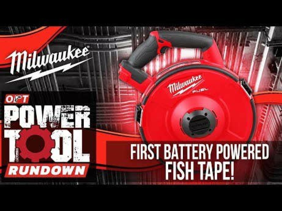 Power Tools Milwaukee Tools | Milwaukee M18 Fuel Angler 240' Steel Pulling Fish Tape Kit 2873B-22