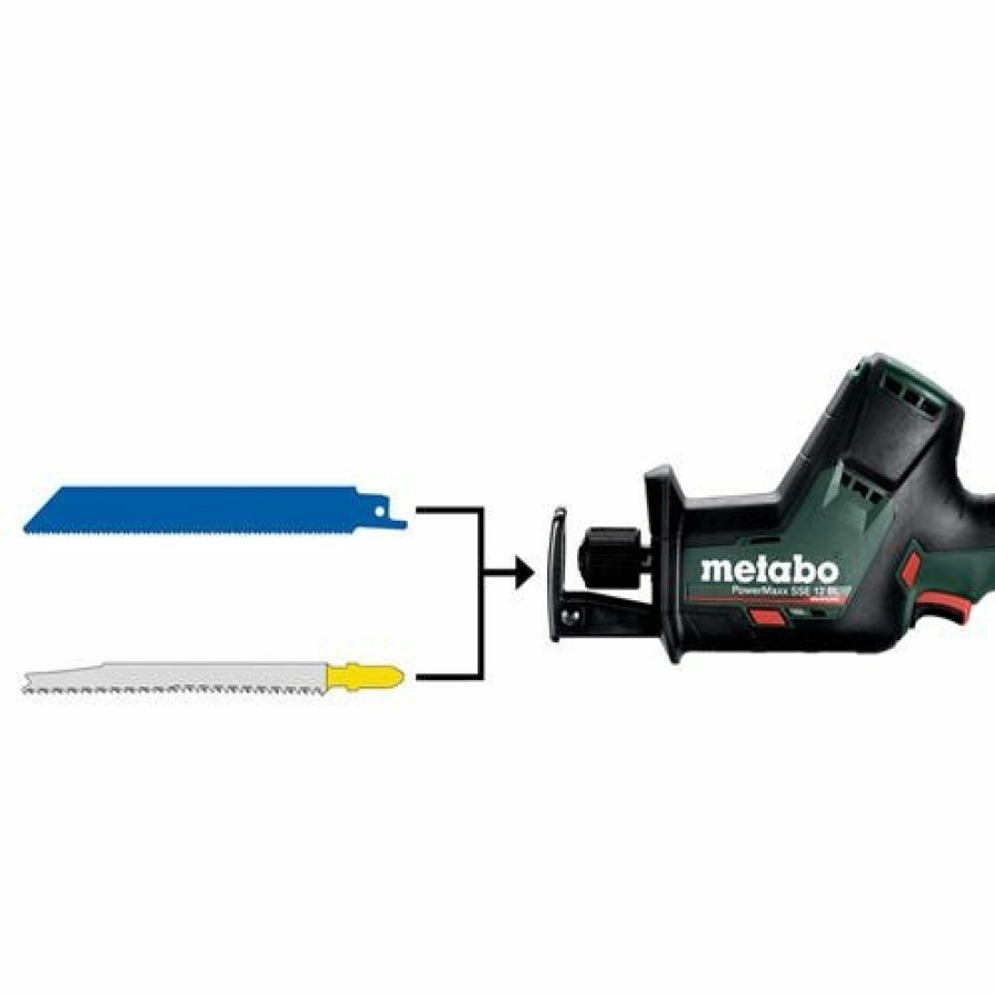 Power Tools Metabo Tools | Metabo 12V Powermaxx Sse 12 Bl Compact Cordless Reciprocating Saw (Tool Only) 602322890