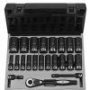 Hand Tools Grey Pneumatic Sockets | Grey Pneumatic 22 Piece 1/2" Drive 6-Point Deep Length Duo-Socket Set (Sae) 82622D