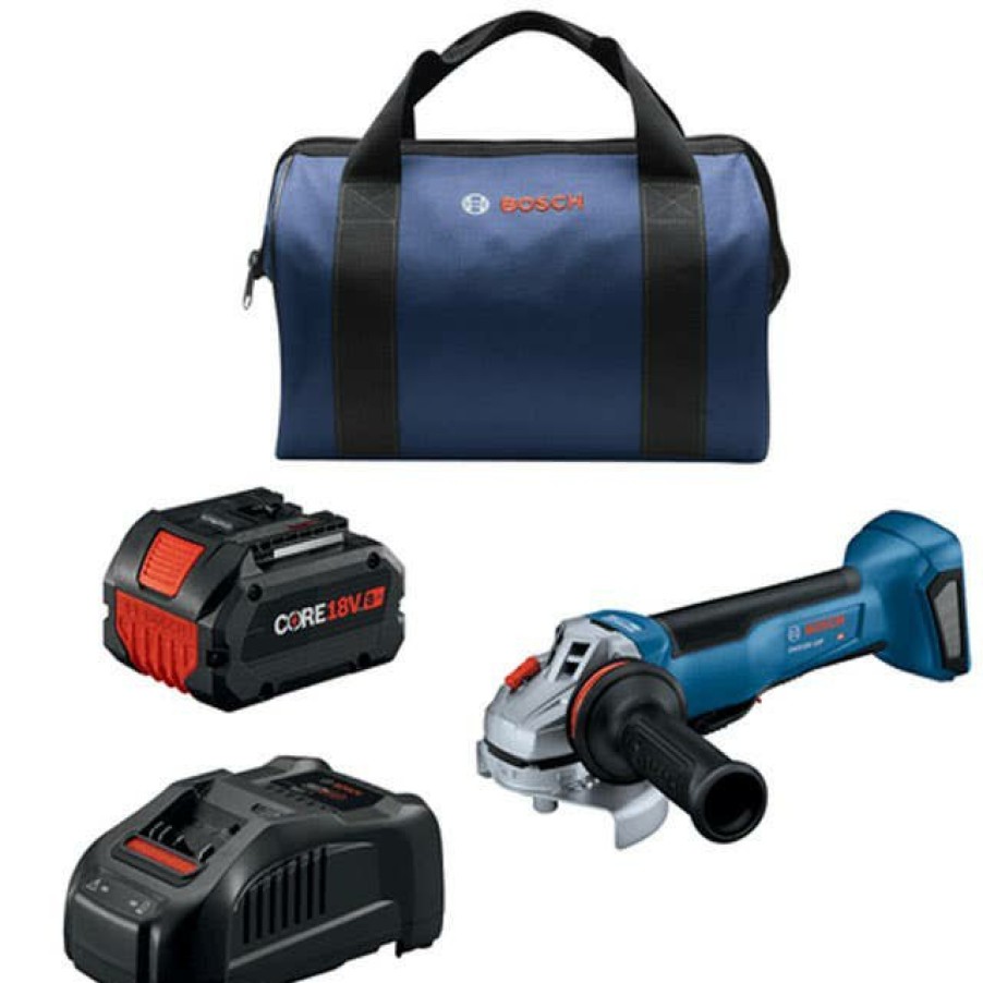 Power Tools Bosch Power Tools | Bosch 18V Brushless 4-1/2 - 5 In. Angle Grinder Kit With Paddle Switch Gws18V-10Pb14