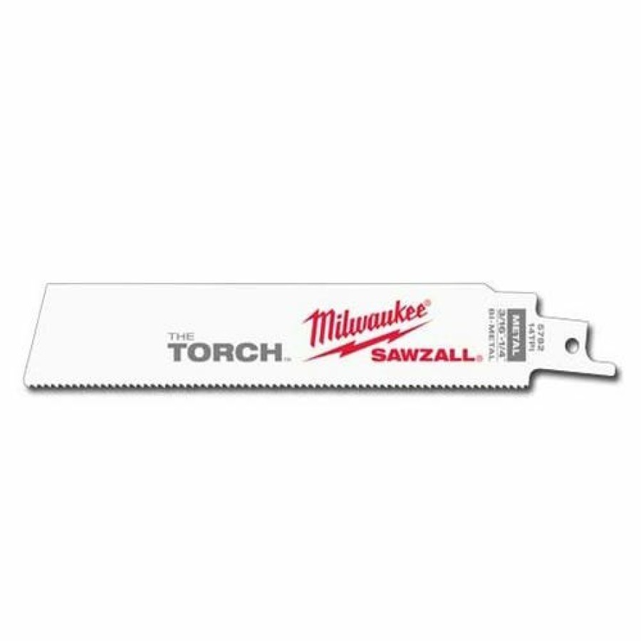 Accessories Milwaukee Tools | Milwaukee 6" 18 Tpi Torch Sawzall Blades (25 Pack) 48-00-8784