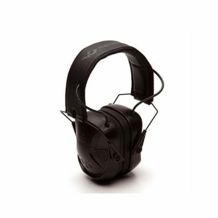 Safety & Work Wear Pyramex Safety | Pyramex Amp Bt Electronic Earmuff With Bluetooth (Black) Vgpme30Bt