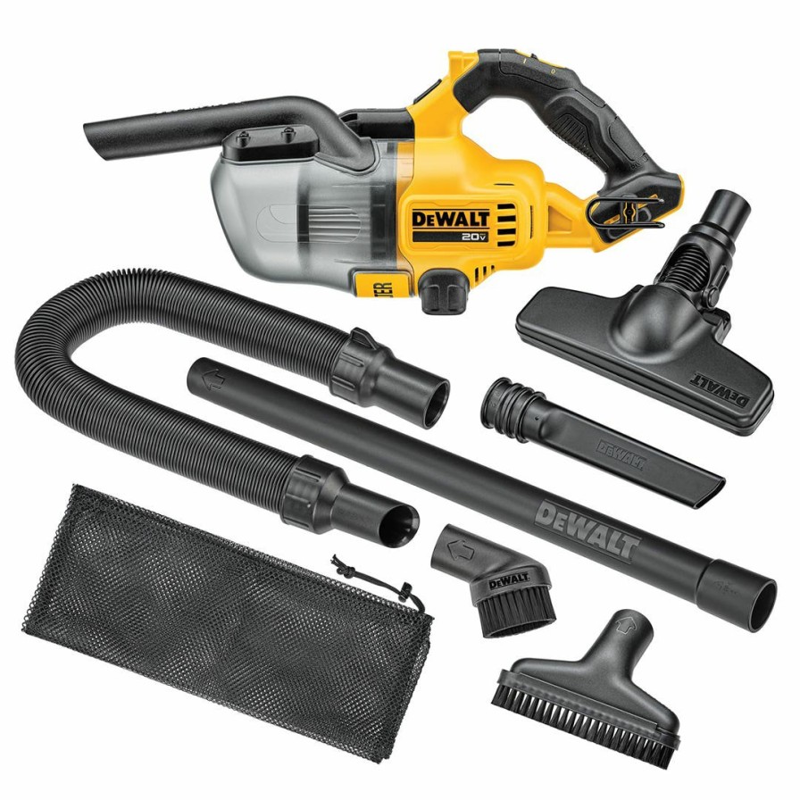 Power Tools DeWalt | Dewalt 20V Cordless Brushed Dry Hand Vacuum (Bare Tool) Dcv501Hb