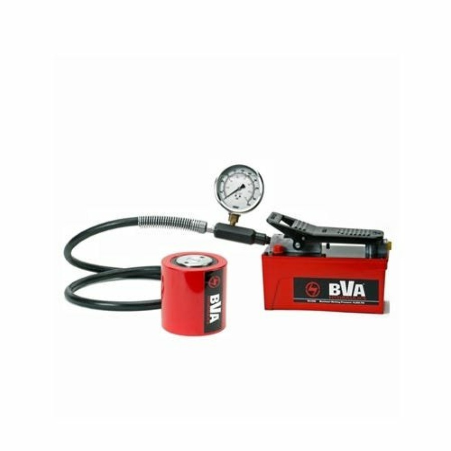 Power Tools BVA Hydraulics | Bva 30 Ton 2.44" Stroke Hydraulic Cylinder Set With Pa1500 Air Pump Sa15-3002L