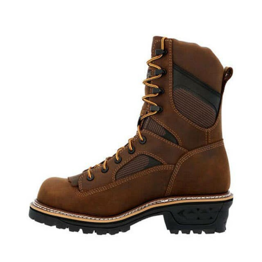 Safety & Work Wear Georgia Boots | Georgia Boot Ltx Logger Composite Toe Waterproof Work Boot