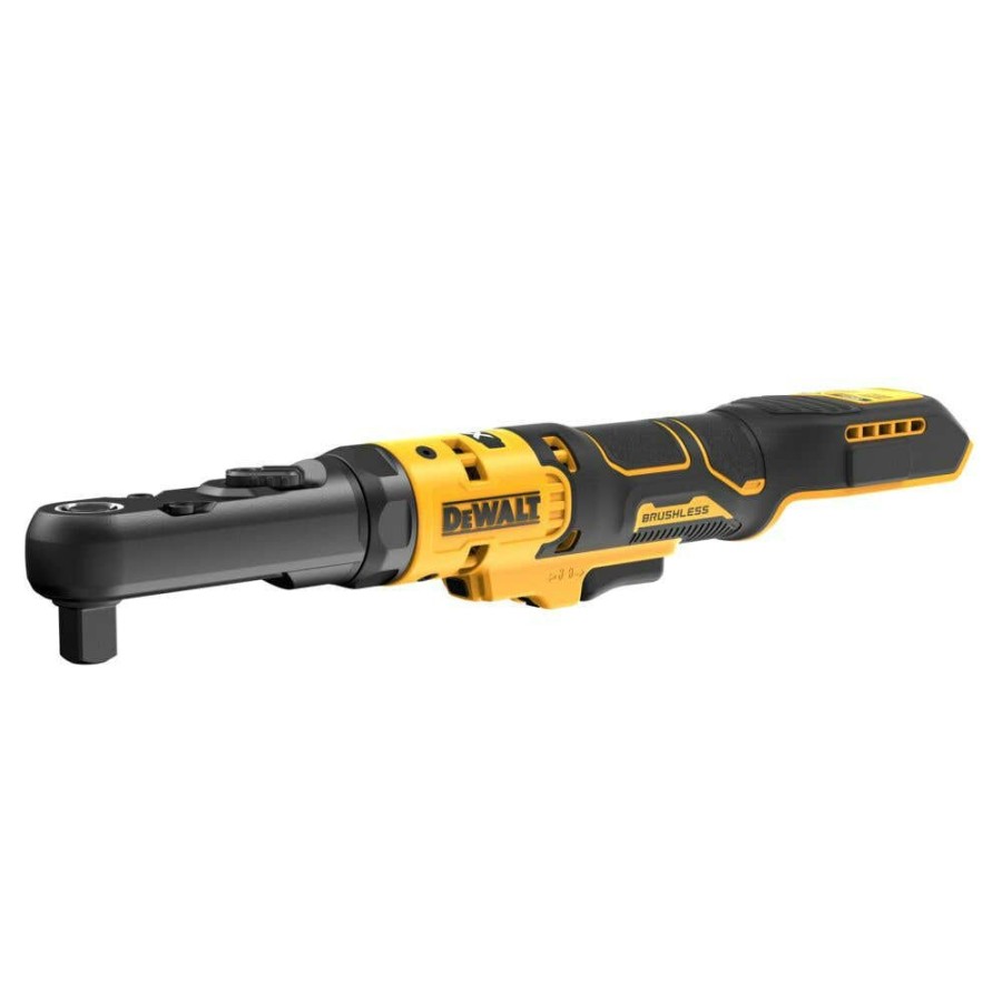 Power Tools DeWalt | Dewalt 20V Max* Xr Brushless Cordless 3/8" & 1/2" Sealed Head Ratchet (Tool Only) Dcf510B