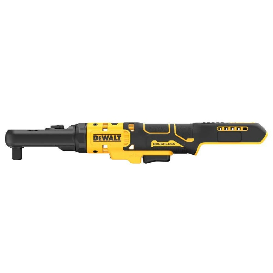 Power Tools DeWalt | Dewalt 20V Max* Xr Brushless Cordless 3/8" & 1/2" Sealed Head Ratchet (Tool Only) Dcf510B