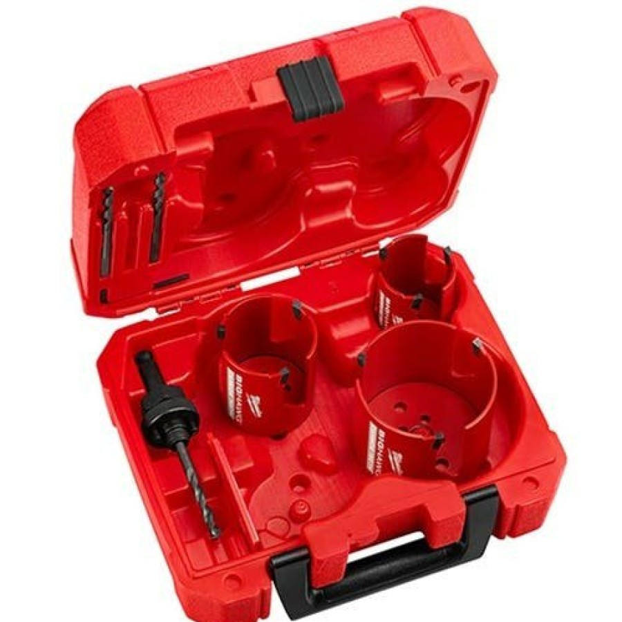 Accessories Milwaukee Tools | Milwaukee 7 Piece Big Hawg W/ Carbide Teeth Kit 49-56-9280