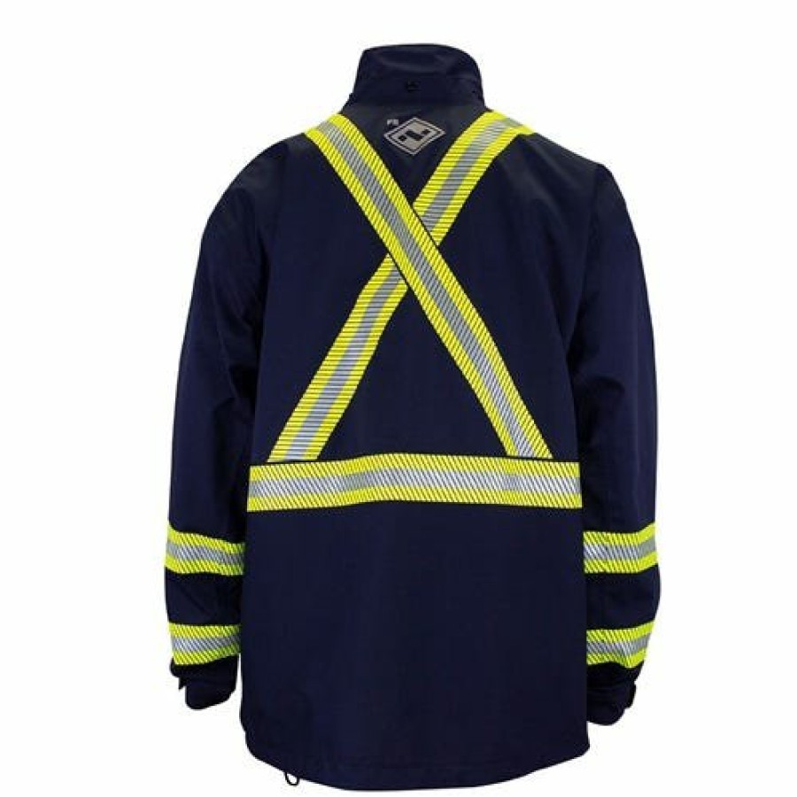 Safety & Work Wear NSA | Drifire Hydroflash Fr Foul Weather Navy Blue Jacket Nsa-Hydroflashj-N