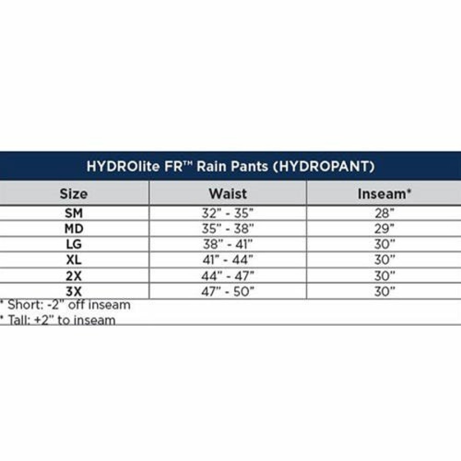 Safety & Work Wear NSA | Drifire Hydrolite Fr Fluorescent Yellow Extreme Weather Pants Nsa-Hydropant-Yb