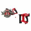 Power Tools Milwaukee Tools | Milwaukee M18 Fuel 7-1/4" Circular Saw & 18 Gauge 1/4" Crown Stapler Bundle 2830-20-2749-20