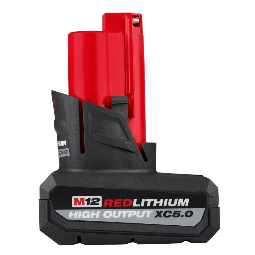 Power Tools Milwaukee Tools | Milwaukee M12 Redlithium High Output Xc5.0 Battery Pack 48-11-2450