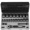 Hand Tools Grey Pneumatic Sockets | Grey Pneumatic 22 Piece 1/2" Drive 6-Point Standard Duo-Socket Set (Sae) 82622