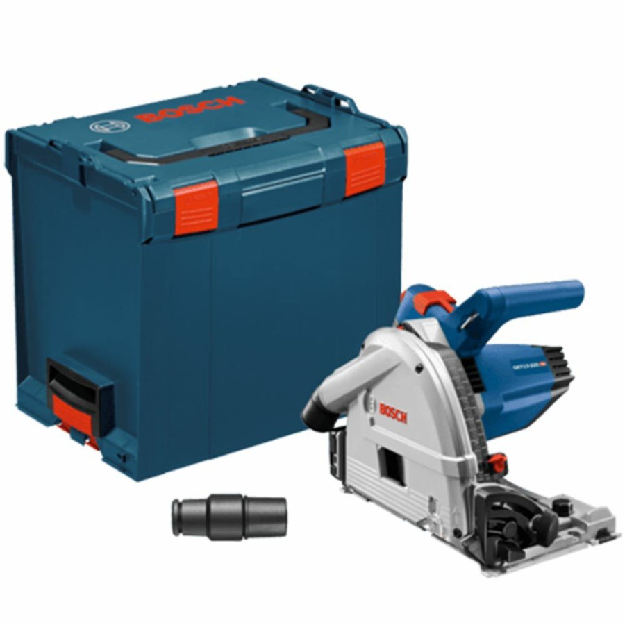 Power Tools Bosch Power Tools | Bosch 6-1/2" Track Saw With Plunge Action And L-Boxx Carrying Case Gkt13-225L