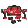 Power Tools Milwaukee Tools | Milwaukee M18 Fuel 1/2" Htiw & 3/8" Mtiw Automotive Combo Kit 3010-22