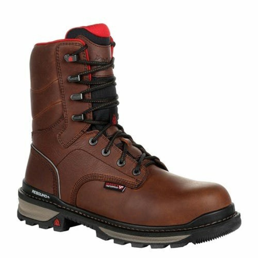 Safety & Work Wear Rocky Boots | Rocky Rams Horn Men'S Composite Toe Waterproof Work Boots