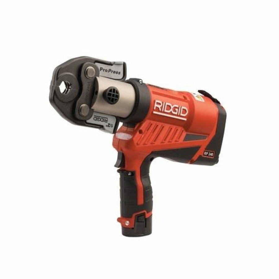 Power Tools RIDGID Tools | Ridgid Rp 240 Compact Press Tool Kit With Propress Jaws (1/2 - 1-1/4") 57398