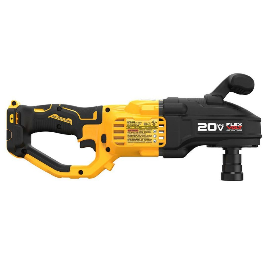 Power Tools DeWalt | Dewalt 20V Max Brushless Cordless 7/16" Compact Quick Change Stud & Joist Drill W/ Flexvolt Advantage & E-Clutch (Tool Only) Dcd445B