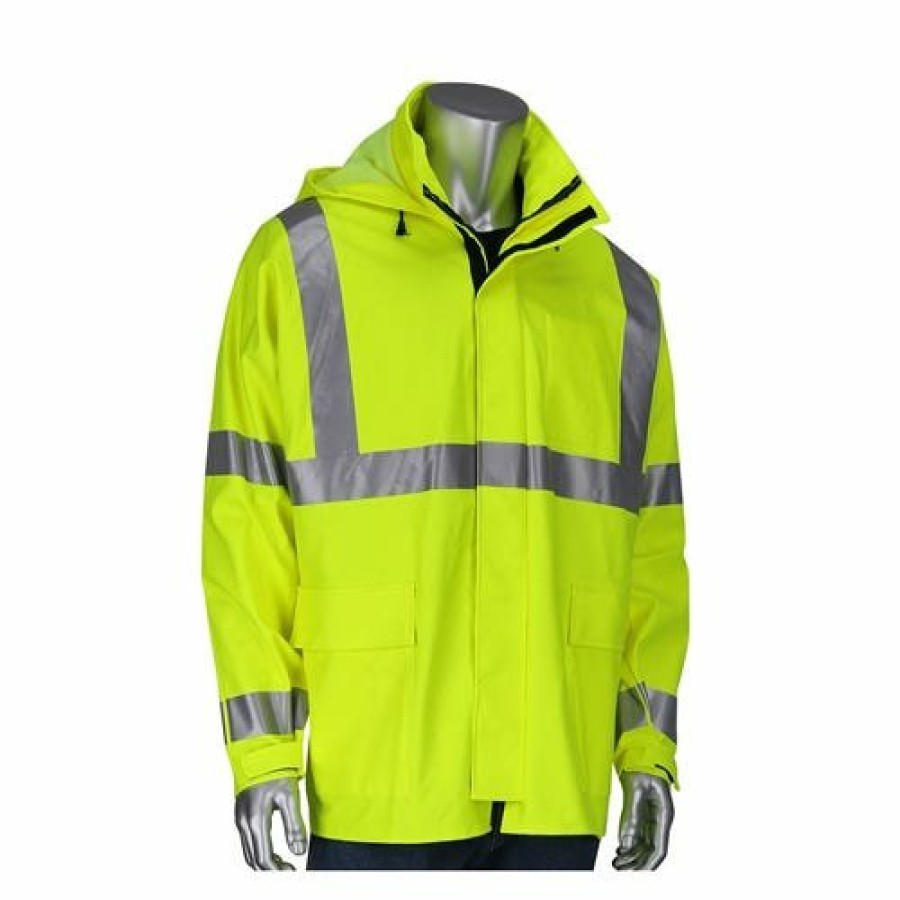 Safety & Work Wear PIP Safety / West Chester | Pip Vizar Arc / Fr Ansi Type R Class 3 Heavy Duty Waterproof Breathable Jacket