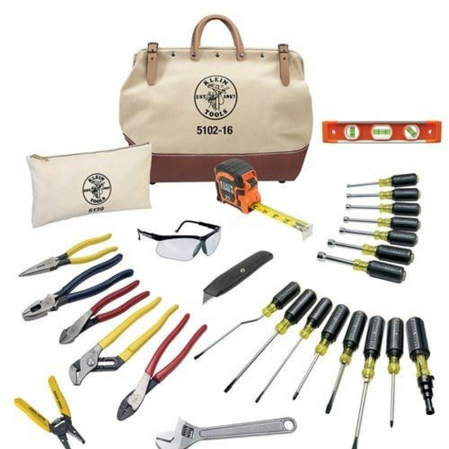 Hand Tools Klein Tools | Klein 28 Piece Electricians Tool Set 80028