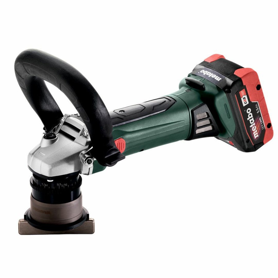 Power Tools Metabo Tools | Metabo Cordless 18V 1/8" Chamfer/Radius Tool 5.5Ah Kit 601754750