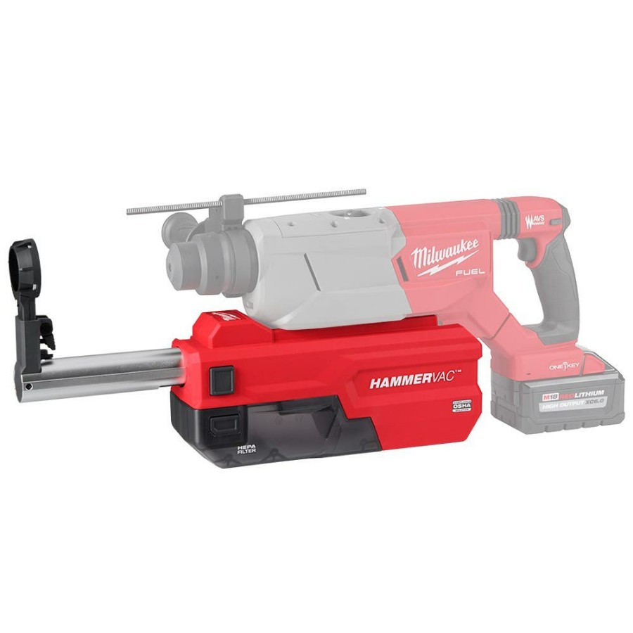 Power Tools Milwaukee Tools | Milwaukee M18 Fuel Hammervac 1-1/4" Dedicated Dust Extractor 2916-De