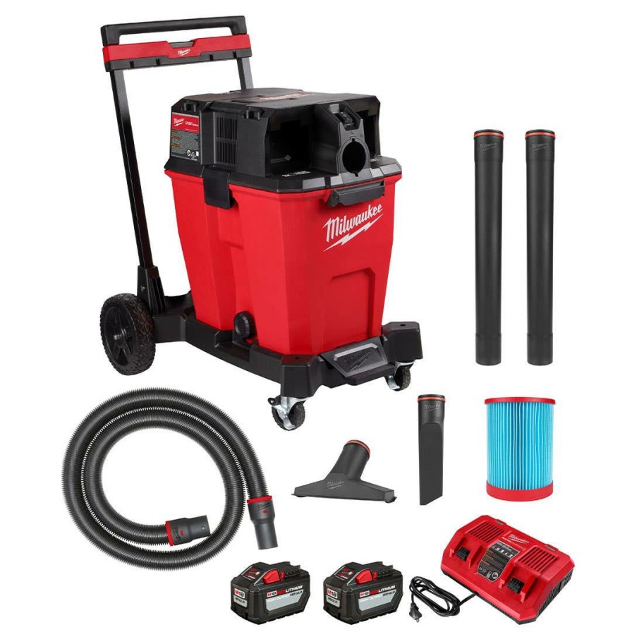 Power Tools Milwaukee Tools | Milwaukee M18 Fuel 12 Gallon Dual-Battery Wet/Dry Modular Vacuum Kit 0930-22Hd