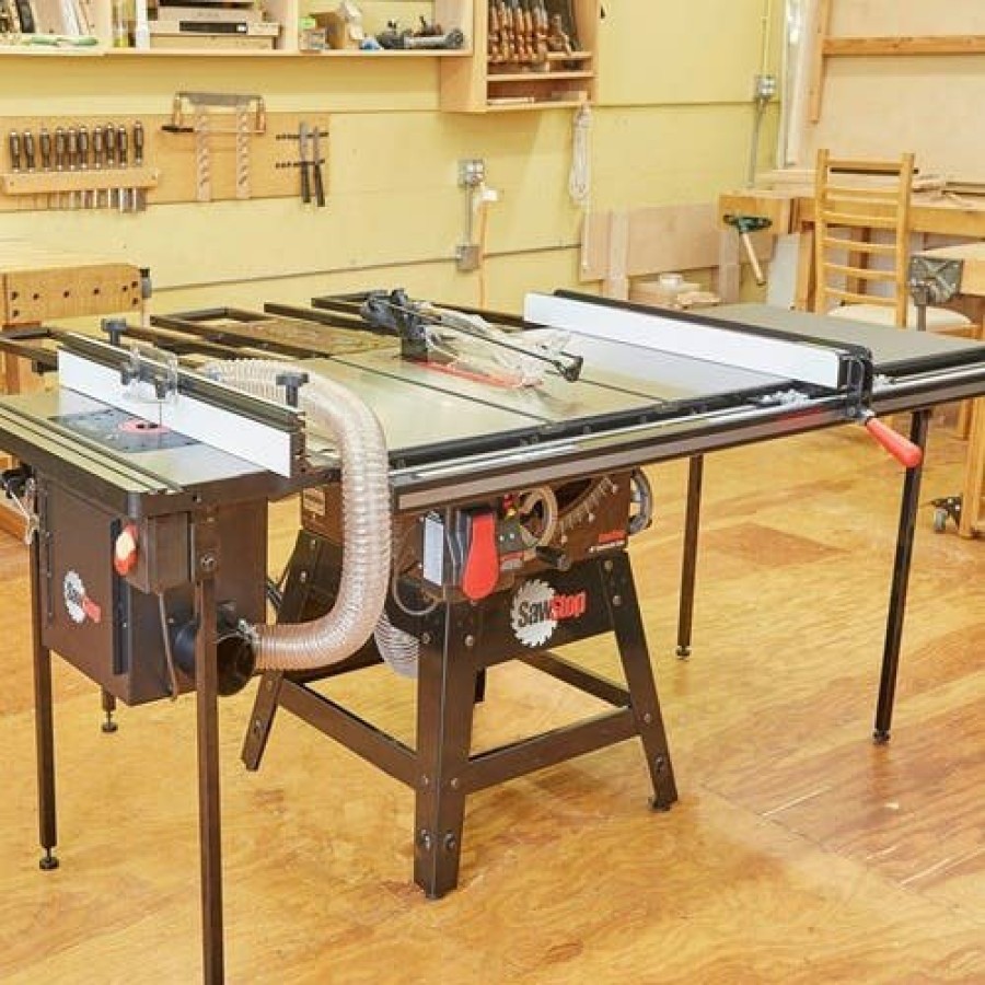 Power Tools SawStop Table Saws | Sawstop 1.75Hp Contractor Saw 36" T-Glide Fence Cns175-Tgp236