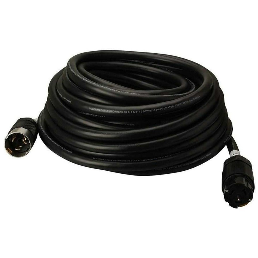 Hardware & Jobsite Supplies Southwire Tools & Equipment | Southwire 50' 6/3 & 8/1 Seow 50A Temporary Power Cord W/ California-Style Twist Lock Ends 19180008