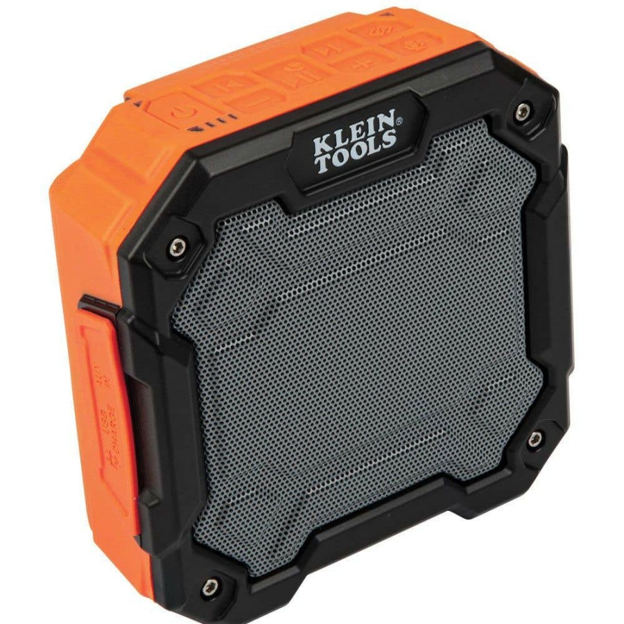 Power Tools Klein Tools | Klein Mid-Sized Bluetooth Jobsite Speaker Ip54, 5200Mah, Magnet, Hook Aepjs3