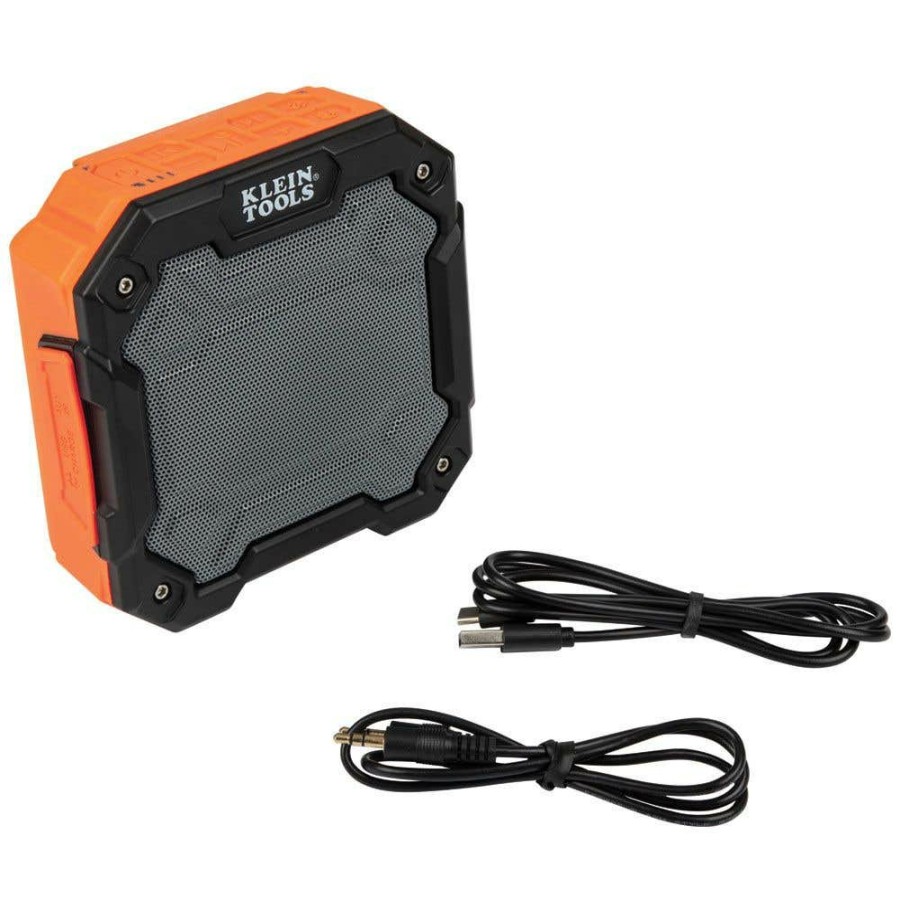 Power Tools Klein Tools | Klein Mid-Sized Bluetooth Jobsite Speaker Ip54, 5200Mah, Magnet, Hook Aepjs3