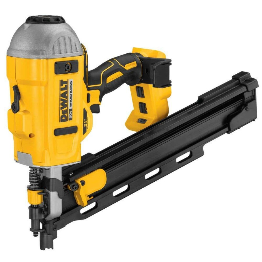 Power Tools DeWalt | Dewalt 20V Max* 21 Degree Plastic Collated Cordless Framing Nailer Bare Dcn21Plb